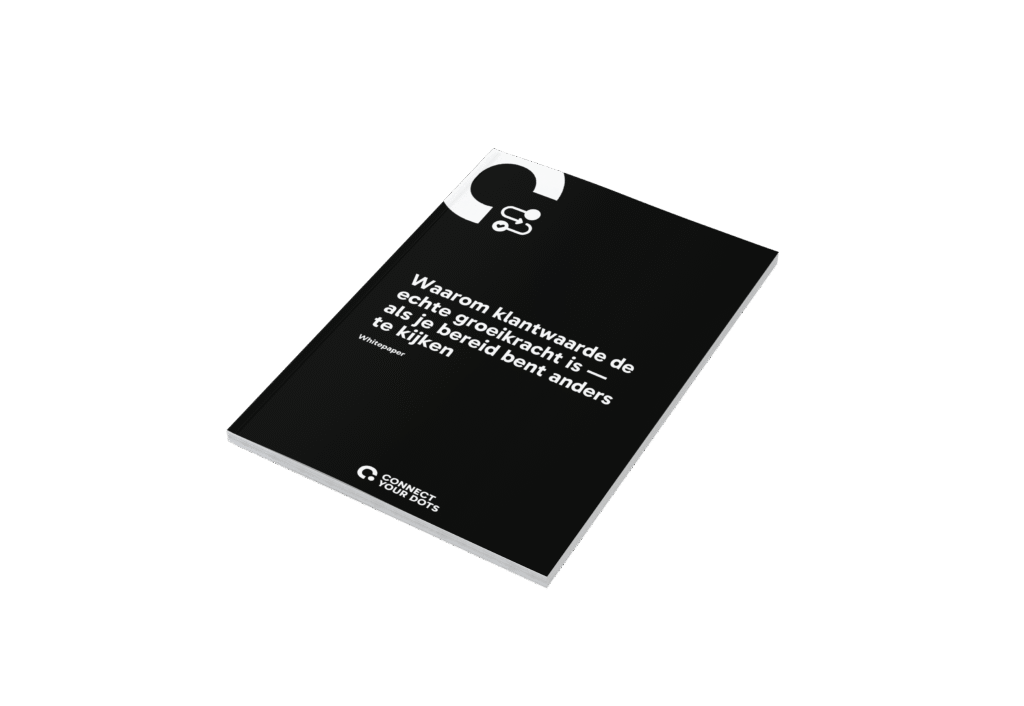 Deze whitepaper neemt je mee in drie fundamentele mentale shifts die nodig zijn om klantwaarde écht centraal te zetten in je organisatie.